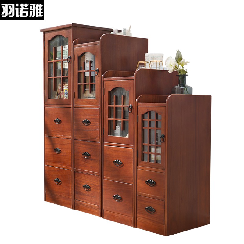 20/25/30cm宽实木夹缝收纳柜抽屉式窄缝隙置物架床头柜厨房边角柜收纳柜 三维工匠高清大图