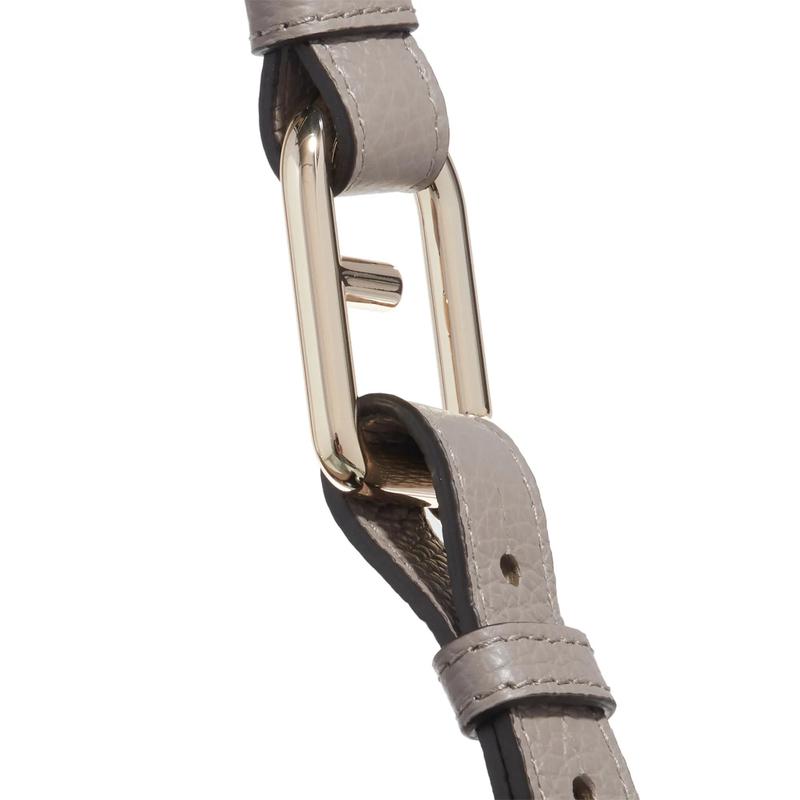 FURLA女士经典款高级灰皮革迷你水桶包实用金属细节百搭单肩斜挎高清大图