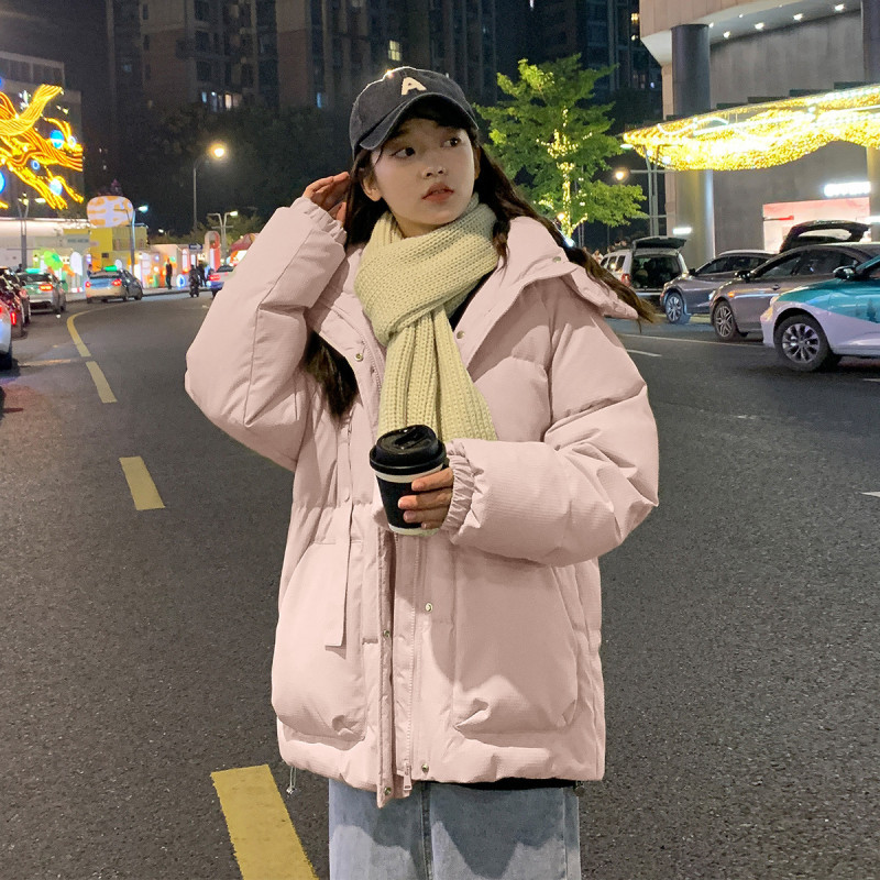 [1.5折价208元]唐狮秋冬新款女连帽羽绒服保暖时髦别致遮肉潮流韩系百搭