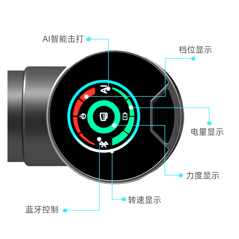 口袋mini2智能筋膜枪便携无线肌肉放松按摩神器