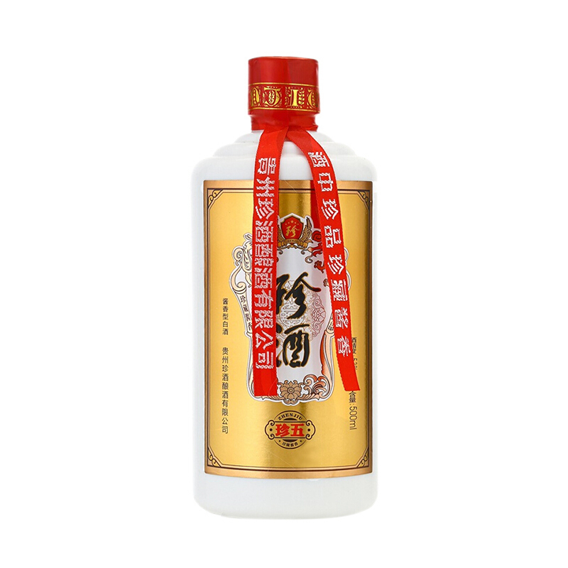 珍酒 珍五 金装版 53度 500ml/盒*6 箱装 酱香型 白酒