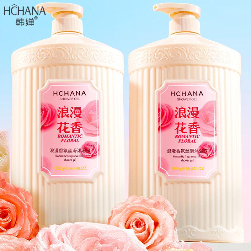 韩婵玫瑰花香沐浴露浪漫香氛留香1600ml沐浴露家庭装男女可用高清大图