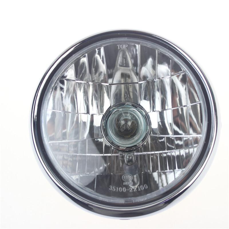 适用适用于于摩托电动车配件铃木en125gt125钻豹gsx125圆形大灯灯泡