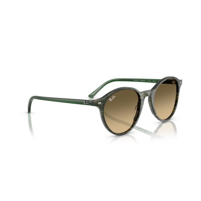 RayBan夏季潮流渐变棕绿透明框男士个性时尚太阳镜
