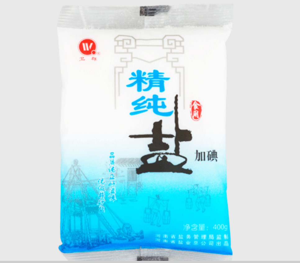 CCSM 卫群 精纯盐(加碘) 400g/袋*50 食用盐