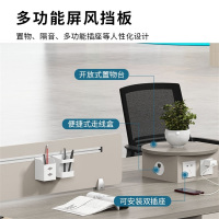 易企采 120*60CM单人位 职员办公桌工位简约现代电脑桌财务行政办公室员工卡座桌