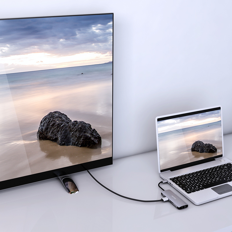 飞利浦type-c拓展坞电脑转换器 转接头笔记本扩展macbook pro苹果配件air投影仪转换器HDMI
