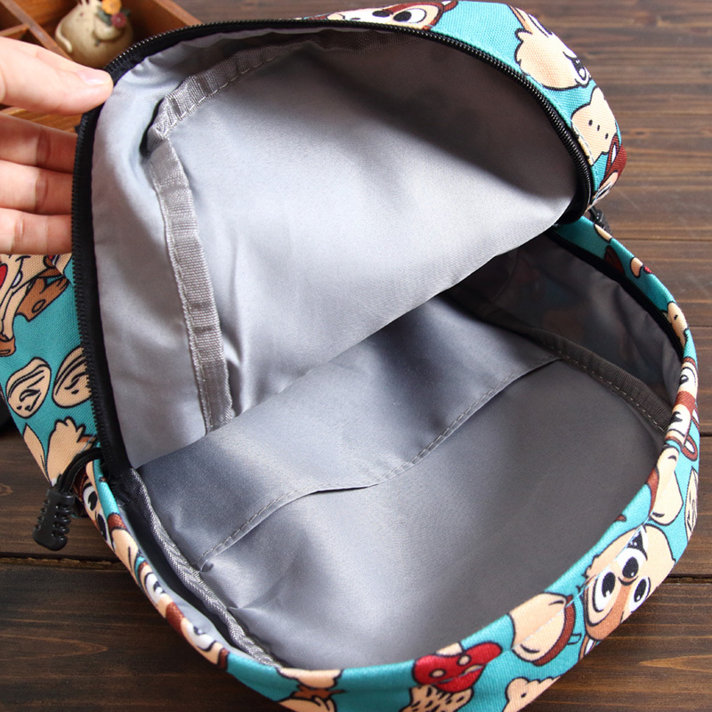 喻娄儿童背包帆布印花汽车卡通幼儿园书包3岁5岁男女孩小中班小书包