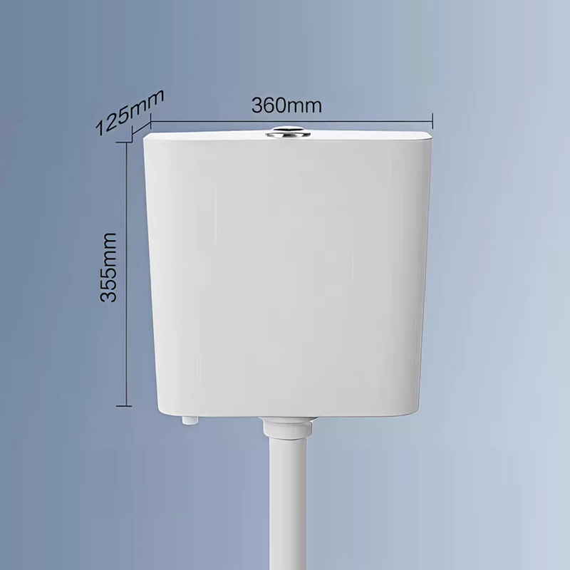 九牧（JOMOO）蹲坑水箱顶按双档按钮设计低压水箱P95027-01-2高清大图