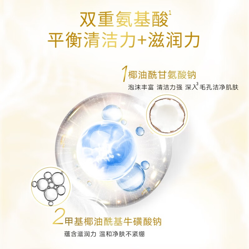 旁氏(POND’S)洗面奶氨基酸保湿温和清洁面乳液深层去控油不紧绷 米粹润泽75g*1支高清大图