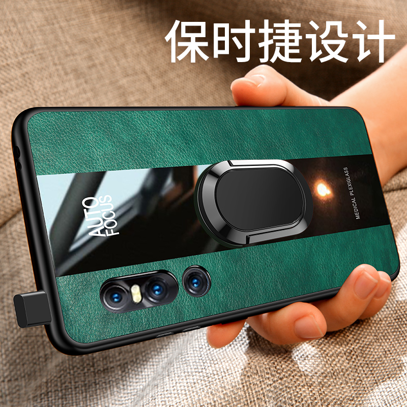 [送钢化膜两张]高铭宣vivox27手机壳x23全包防摔磁吸皮套x27pro超薄硅胶软壳升降vivo炫幻彩版潮款网红同款