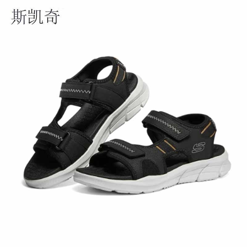 斯凯奇 男户外黑色凉鞋 237286-BLK7 双