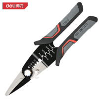得力（deli）DL383012 剥线钳直嘴电工剪多功能轻便电工剥皮器剪线钳子1.6-3.2