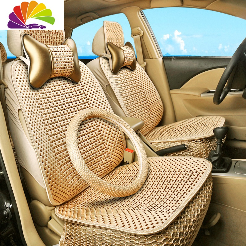 舒适主义夏天车内用品坐垫汽车座垫夏季冰丝车垫子四季通用车套座套全