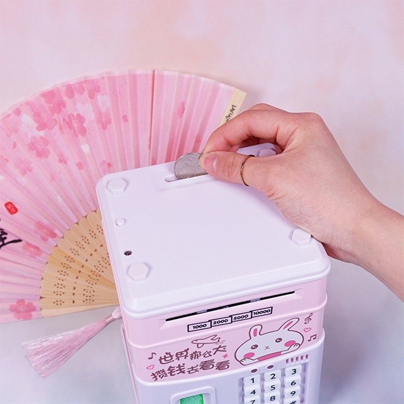 儿童储蓄存钱罐防摔家用不可取只进不出密码箱大人用网红女生可爱 三维工匠 全新音乐指纹款-电池-存钱狗储蓄罐高清大图