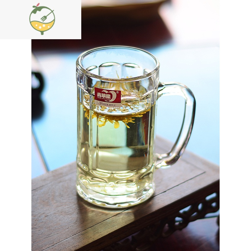 yicheng带把玻璃杯子家用耐热扎ins 啤酒杯