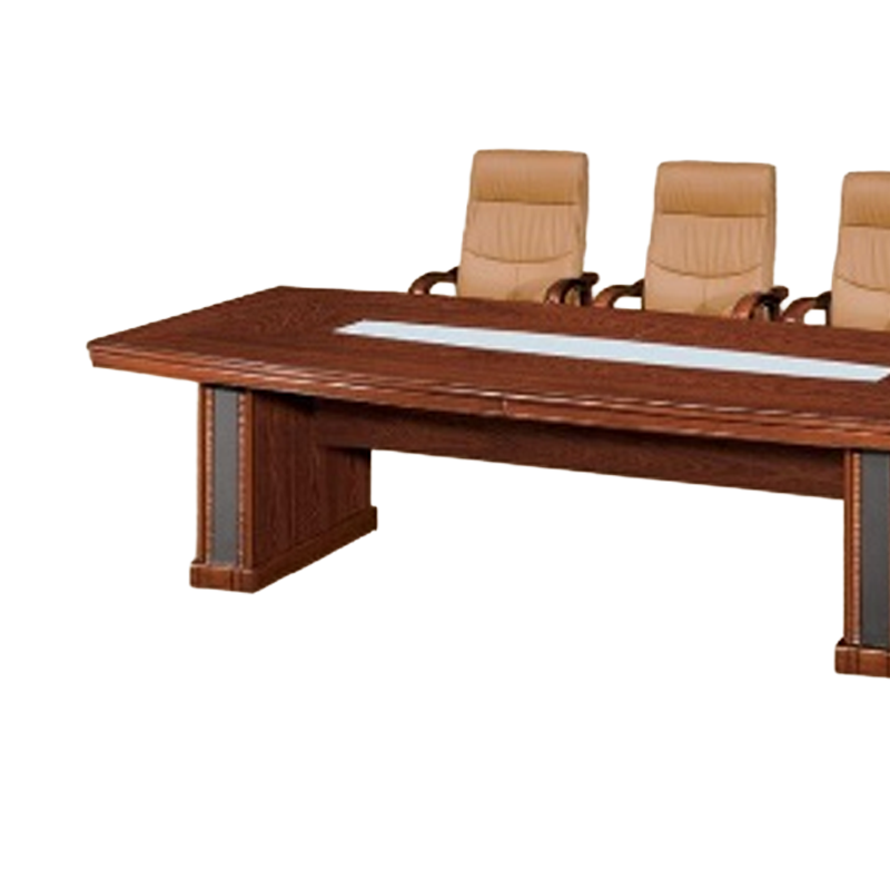 大央会议桌H-5824 2400W*1200D*760H办公家具会议桌长方形大型长桌简约现代会议室洽谈桌高清大图