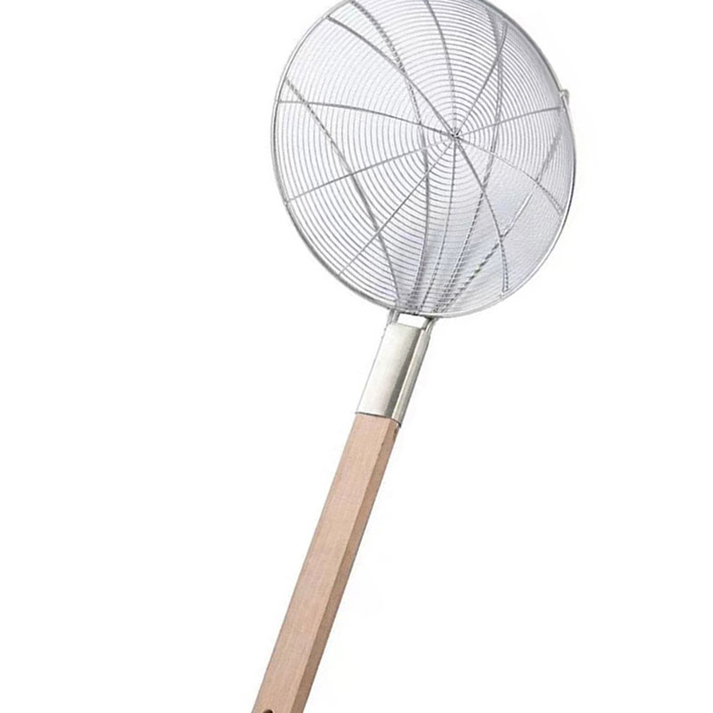 历途科技 过滤漏勺笊篱 三爪线条直径28CM高清大图