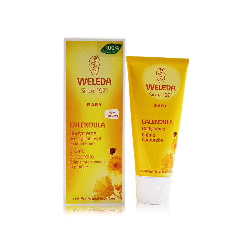 德国Weleda 维蕾德金盏花婴童润肤保湿霜面霜 滋润霜(75ml)