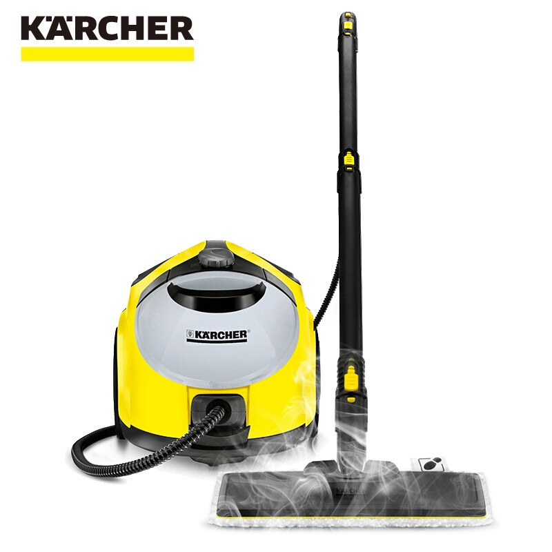 卡赫(KARCHER)蒸汽清洁机SC5黄色版 德国卡赫高温高压杀菌消毒蒸汽拖把手持式拖地机家用清洗油烟机