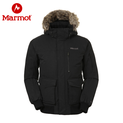 土拨鼠/Marmot男士防水透气面料700蓬鸭绒填充羽绒服