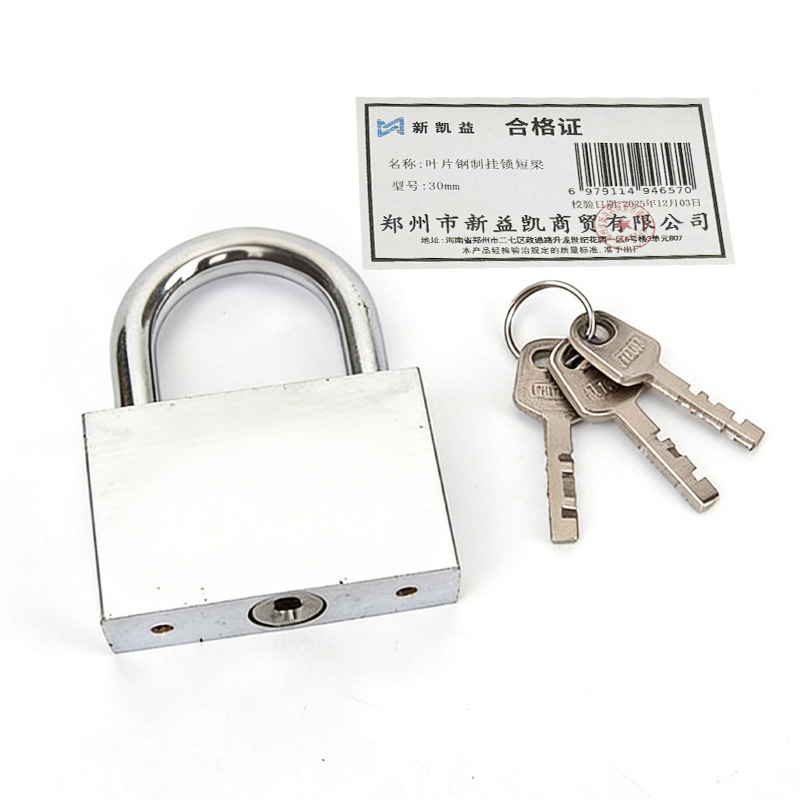 新凯益 叶片钢制挂锁短梁 30mm 把高清大图