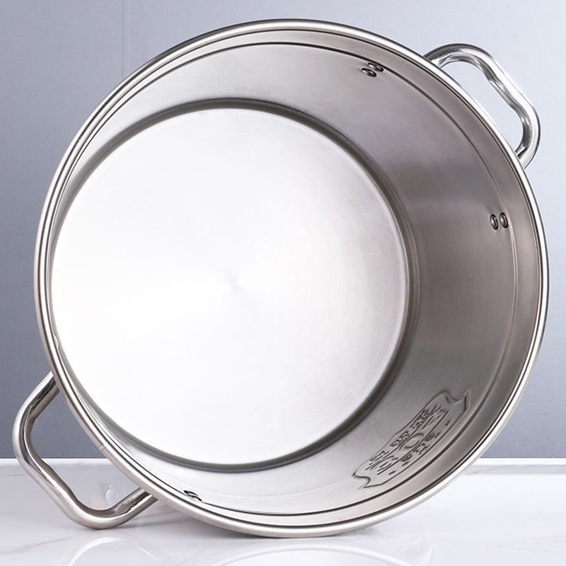 橙亿鸿 304不锈钢特厚汤桶 35*35cm/个高清大图