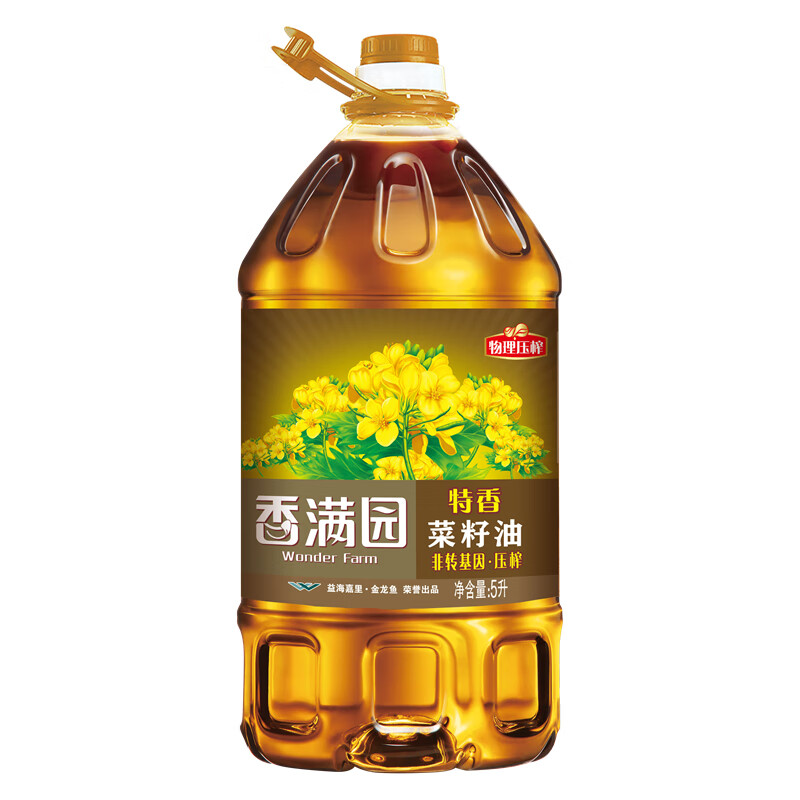 香满园特香非转基因菜籽油5升