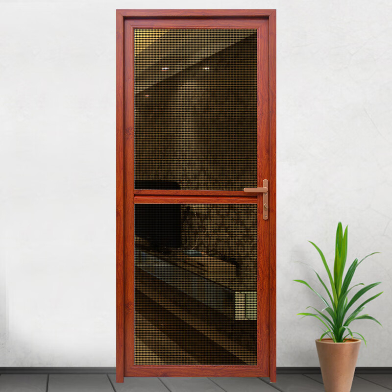 臻远金钢纱平开纱窗门防盗防蚊防鼠通风铝合金不锈钢金刚网纱门