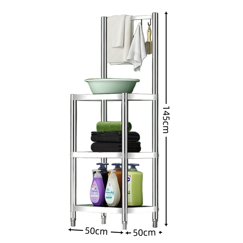 豫龙都不锈钢毛巾架50cm个高清大图