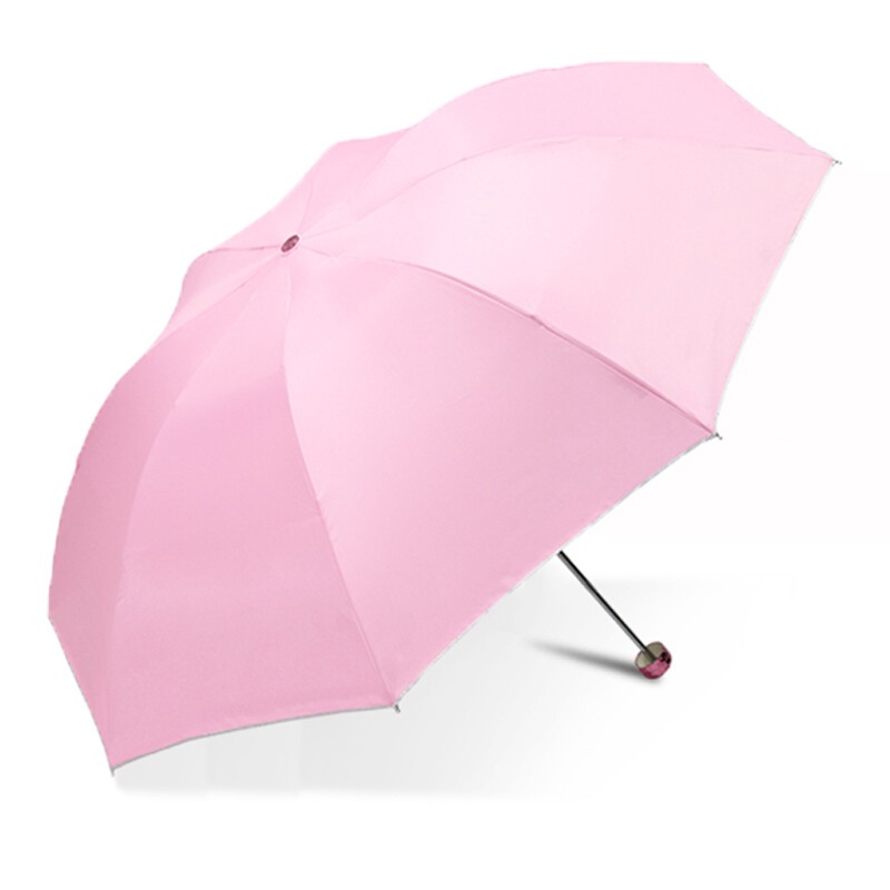 天堂伞三折银胶晴雨伞防紫外线太阳伞遮阳伞商务伞336t粉色参数