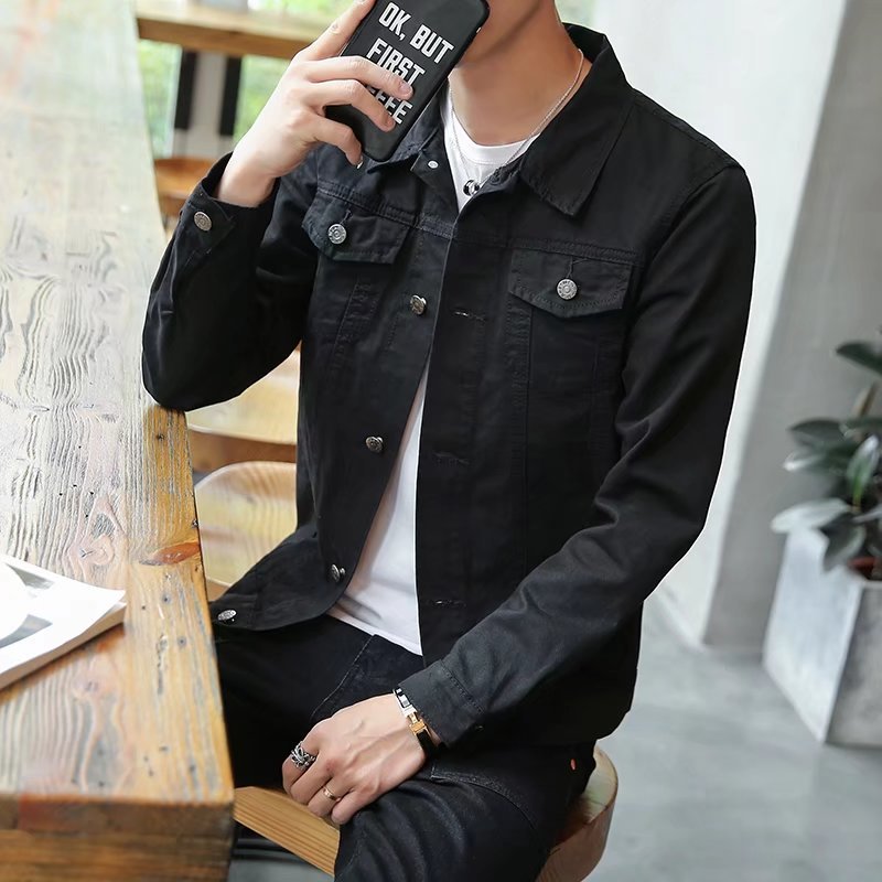 NEW LAKE刘德华同款牛仔外套青年韩版潮流帅气棒球服男潮牌上衣短款夹克男夹克