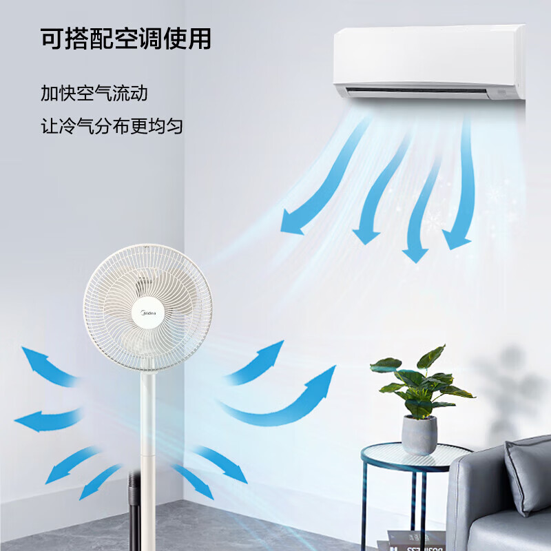 美的 台立两用电风扇 FSA25UB高清大图
