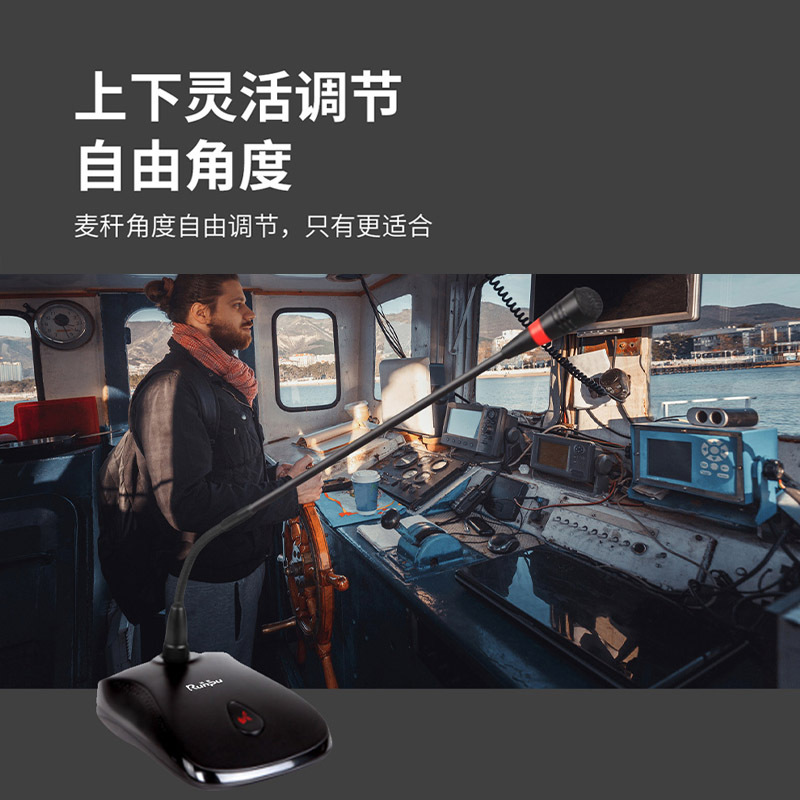 润普(Runpu)RP-GYX2401S国产化有线专业电容麦克风桌面式鹅颈麦话筒 卡侬接口可连调音台会议终端