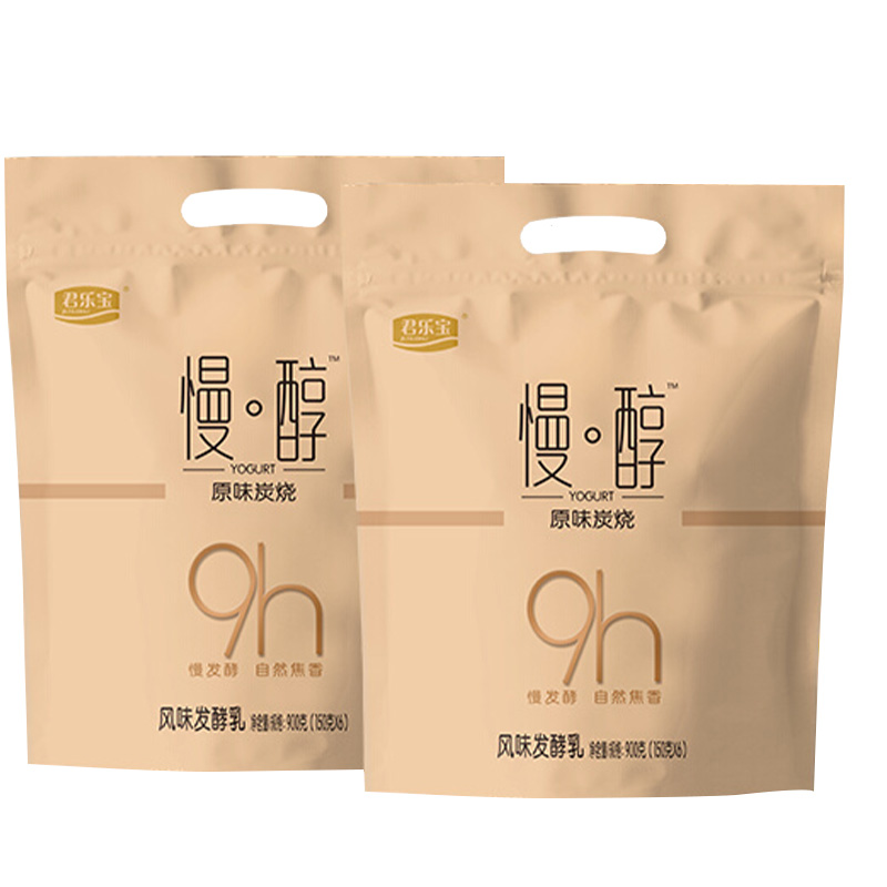 君乐宝酸奶奶味纯正口感丝滑酸甜可口炭烧焦香慢醇150g*12袋