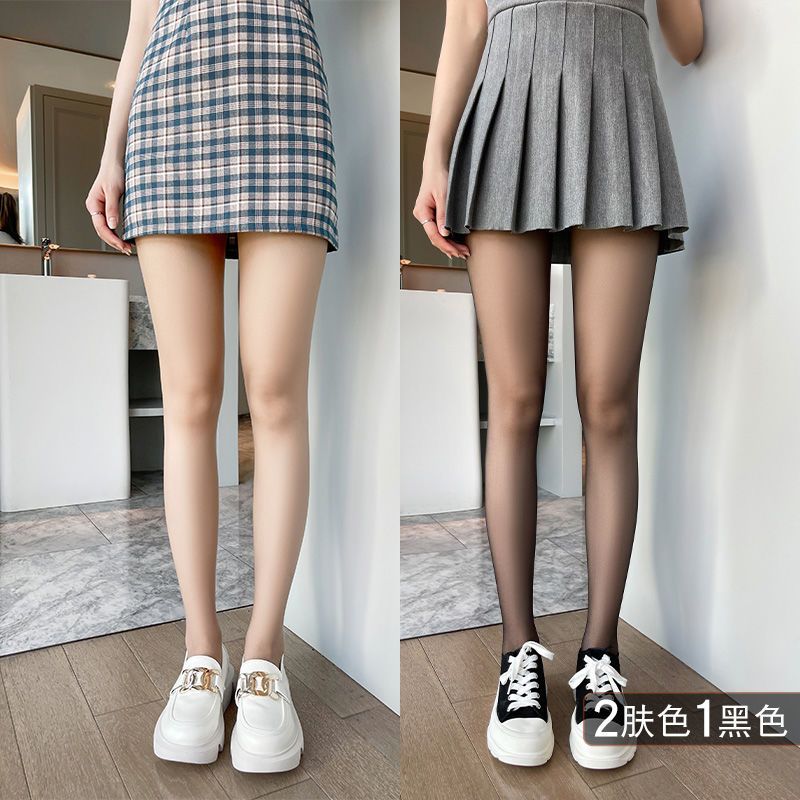 超薄菠萝丝袜女薄肉色夏天自然肤打底裤光腿连裤袜