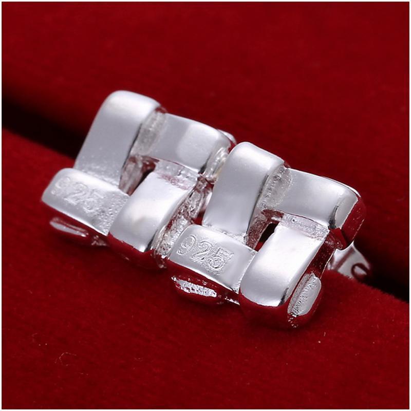 E029 Women silver plated earring 镀925纯银耳环时尚气质耳钉女