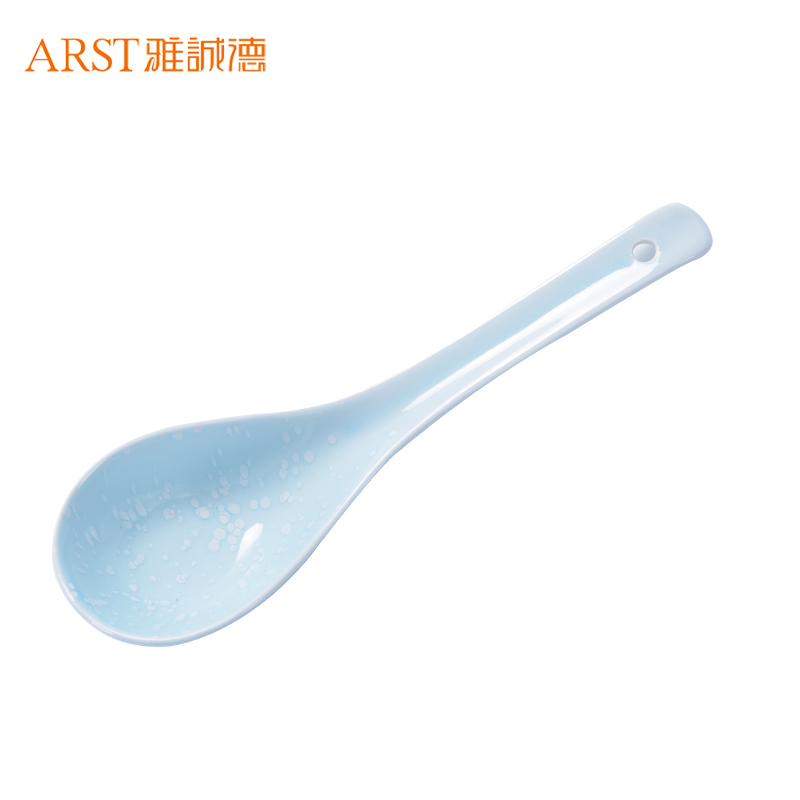 Arst/雅诚德日式陶瓷餐具釉下彩雪花釉时尚创意大汤勺高清大图