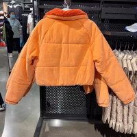 NIKE耐克棉服运动休闲保暖翻领女装外套DQ6931-871 D