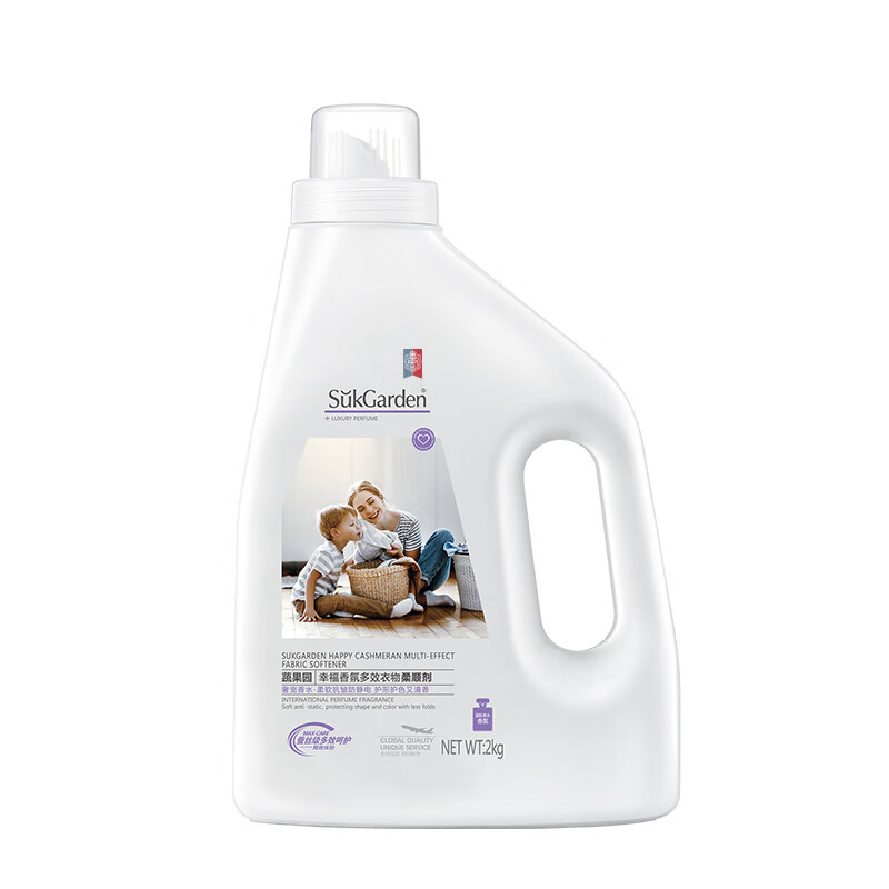 蔬果园 洗衣液组合套装 蓝风铃香水柔软洗衣液2kg+柔顺剂2kg+蓝盾洗衣凝珠20颗高清大图