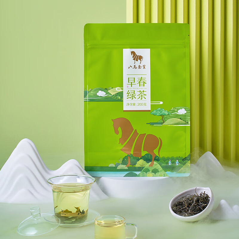八马茶业(BAMA TEA) 八马早春绿茶(144克/袋)(单位:盒)