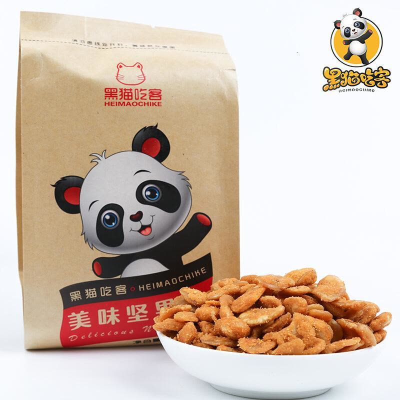 黑猫吃客蟹黄蚕豆210g/袋干果休闲蚕豆零食非散装坚果炒货图片