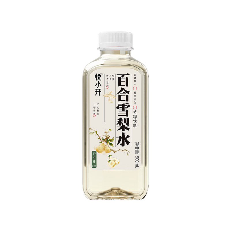 茶小开 百合雪梨水 500ml*15瓶 箱