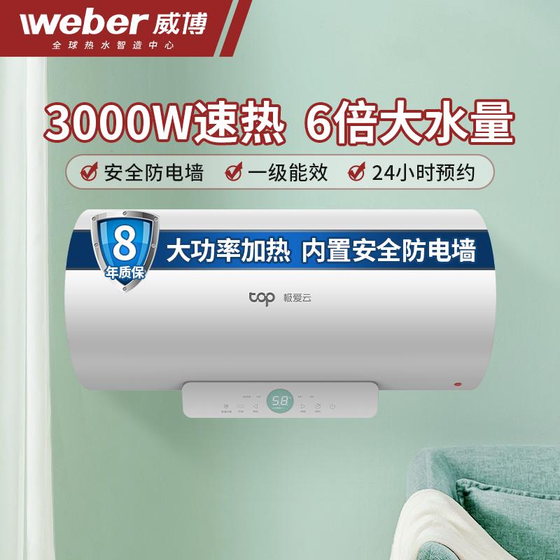 TOP极爱云电热水器威博 RZW50R3X T350