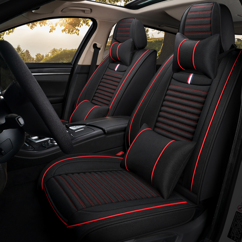 致驾奇瑞瑞虎5x汽车坐垫四季通用亚麻布座垫透气车垫子座椅套全包座套