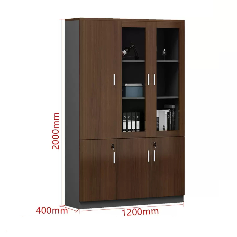 曌梵木质文件柜3门台高清大图