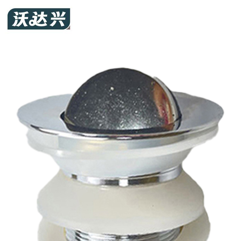 沃达兴 下水器 钢翻盖有溢孔170mm(含管)个高清大图