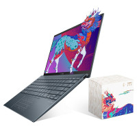 华硕(ASUS)灵耀14s 11代英特尔酷睿i5 14英寸13.5mm超轻薄商务笔记本电脑(i5-1135G7 16G 512G 高色域 )松木青