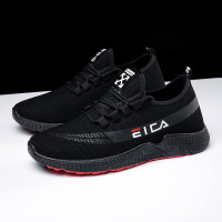 奥休斯(all shoes) 2020春季男士运动休闲鞋 男舒适布面户外防滑套脚低帮鞋跑步鞋