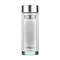 富光玻璃杯 双层玻璃杯男女士商务水杯办公泡茶杯280ml(100只起订,低于起订量不发货)